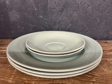 Vintage Woods Ware Beryl Saucers x 2 & Plates x 3, Green.