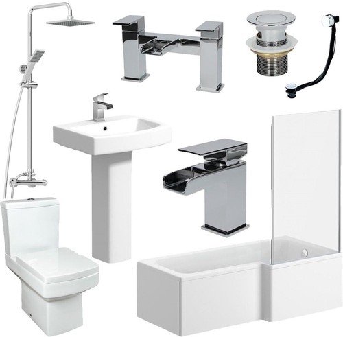 Complete bathroom suite - suite, l