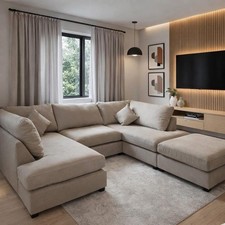 Luxury U Shape Cinema Sofa Bed