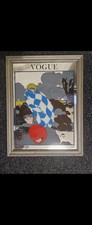 Vintage Vogue Glass Picture
