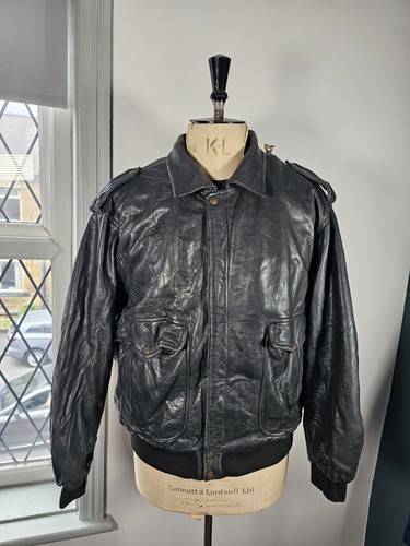 Vtg redskins leather jacket - redskins,