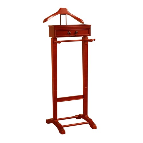 Wooden valet stand with - wooden,