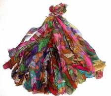 Recycled sari silk ribbon