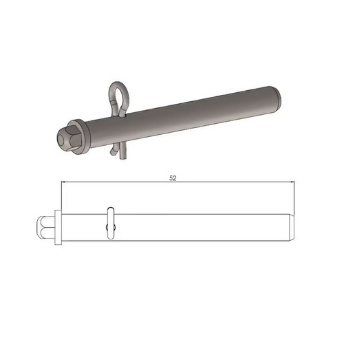 Rear brake pad pin - , kawasaki