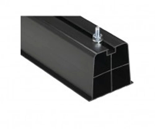 Black plastic condenser - black,