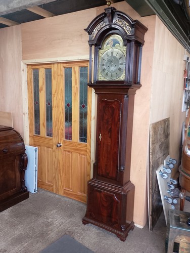 Antique long case - case, face