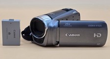 Canon Legria HF R205 Handheld High Definition Camcorder Silver Tested
