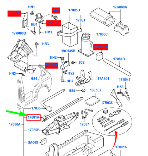Ford transit mk3 jack - transit,