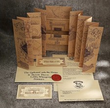 Harry Potter Gift Set Marauders Map Hogwarts Invite Tickets & Much More Inc.