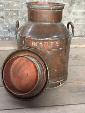 Copper Milk Churn Large 10 Gallon Nestle Accrington White Wells Dairy RARE