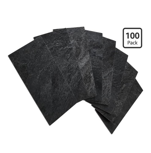100 piece black slate - black,