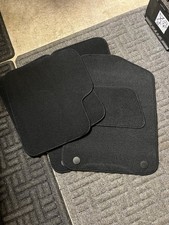 Tailored Mats To Fit Fiat 500 In Black 2012 Onwards 4pc Set with Clips