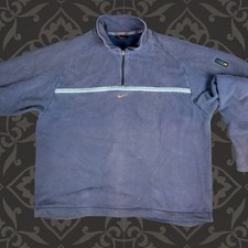 Rare Vintage 90s Nike Spellout center swoosh High neck sweatshirt Large jumper L