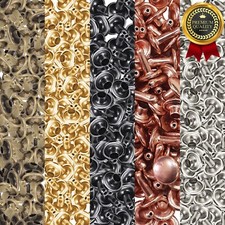 Double Cap Rivets Studs for Leather Crafts Strong Brass Good Quality 100pcs