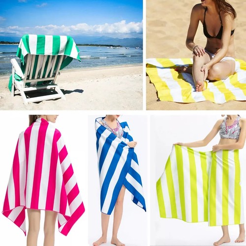 Large beach towel striped - beach,