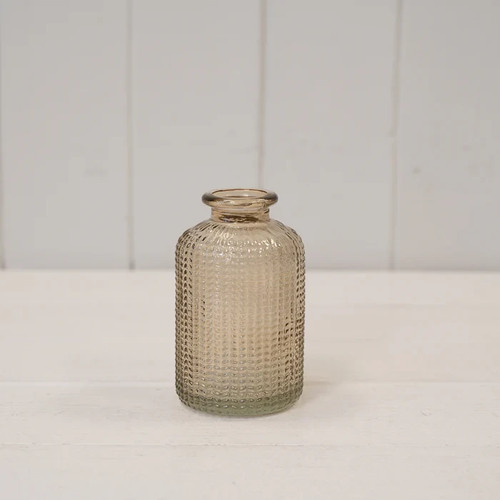 Smokey brown glass stem - smokey, bottle