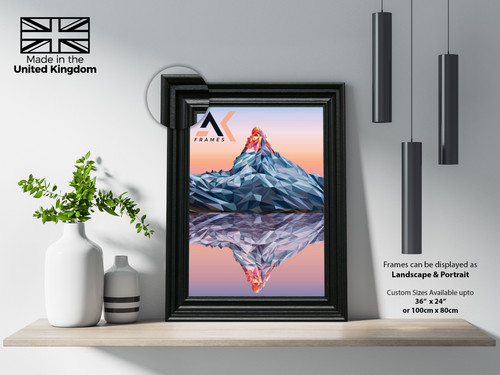 White picture frames black - white,