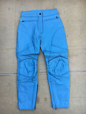 FRANK THOMAS Ladies Leather Motorbike Motorcycle Trousers UK 12   30" 31"  (T59)
