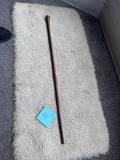 Vintage Antique Collectible two tone wooden walking swagger stick cane