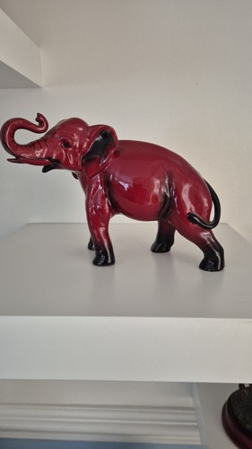 Royal doulton flambe elephant - doulton,