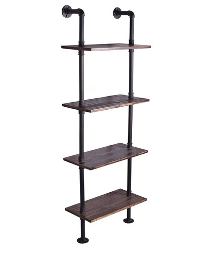 Industrial pipe shelf bathroom - pipe,