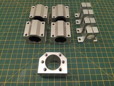 4 x 16mm Linear Bearing Blocks & Rail Supports EX01T18945