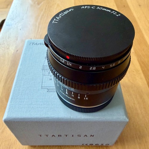 Ttartisan 50mm lens aps - 50mm, f1.2
