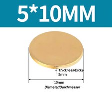 Solid Brass Discs Blanks Metal Round Sheets Thick 0.3mm - 6mm Dia 10mm - 180mm