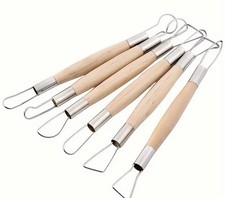 6 pcs Wooden Clay Sculpting