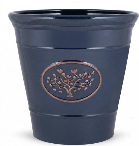 Round plastic olive blue - blue, 30cm