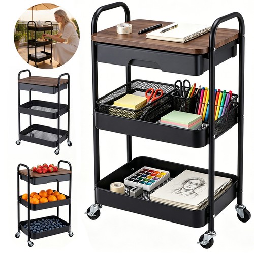 Tier folding trolley cart - 3,