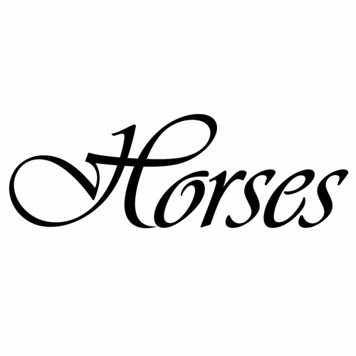 Horse box name stickers decals - horse,
