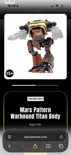 Mars pattern warhound titan - mars,