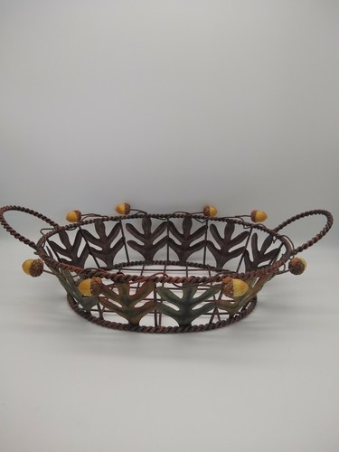 Vintage metal wire fruit - metal, bowl