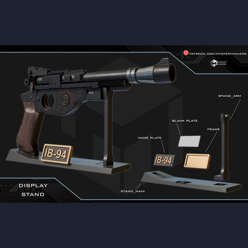 Mandalorian blaster star - mandalorian, ib-94