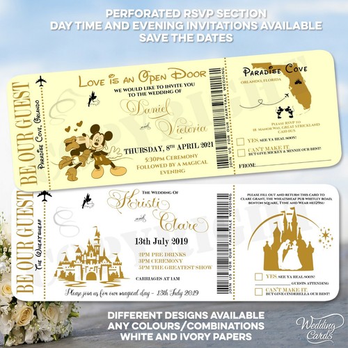 Disney wedding invites - wedding,