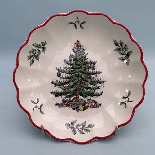 Spode christmas tree round - christmas,