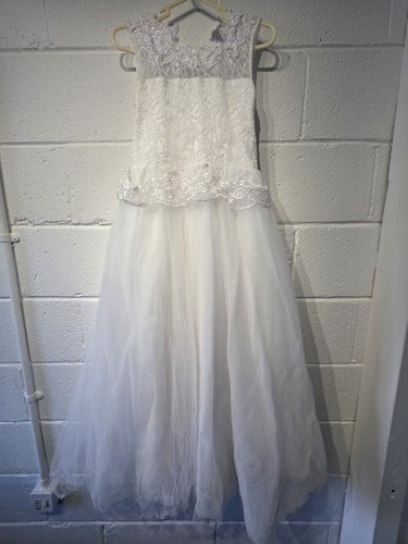 Girls white lace - girls, tulle