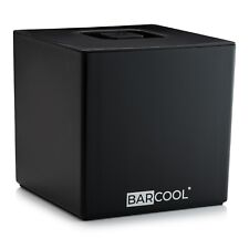 Barcool 4L Ice Bucket with Lid & Stainless Steel Ice Tongs - Square Black