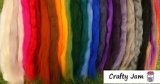 Natural Ethical Dyed Wool Roving for Wet Felting Dreads/Dreadlocks 20-500g 