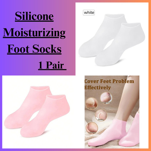 2pc silicone moisturizing foot - silicone,