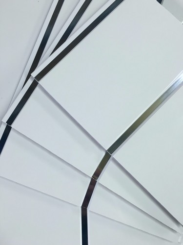 Gloss white chrome - gloss, 8mm