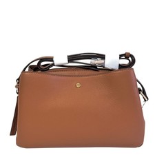Paul Costelloe Handbag Tan Leather Medium Bag Crossbody - Kiwi - New - RRP £150