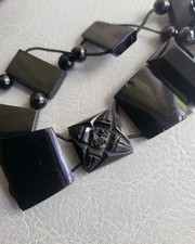 Antique Victorian Whitby jet
