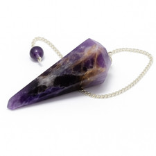 Amethyst Pendulum Point Gem Crystal Quartz Dowsing Dowser Scrying Divination