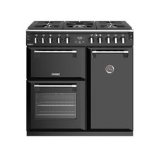 Richmond Deluxe S900DF 90cm Black Dual Fuel Range + 2 Warranty 444444897