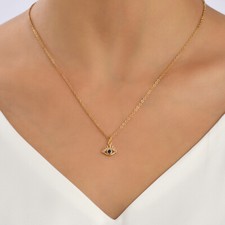 Sapphire Blue Crystal Evil Eye