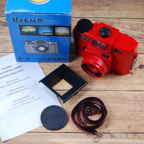 Holga 120 gcfn red lomo - red,