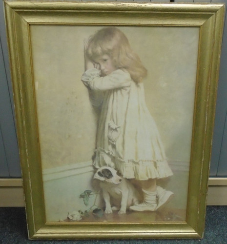 Framed print disgrace - print,