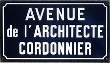 Vintage French enamel street